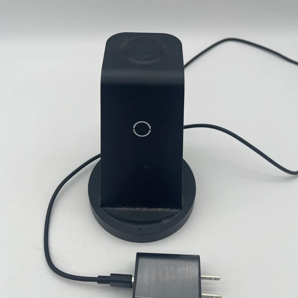 3-in-1 Wireless Charging Station Stand CW 350‎ 18W Black for Phone Watch Buds